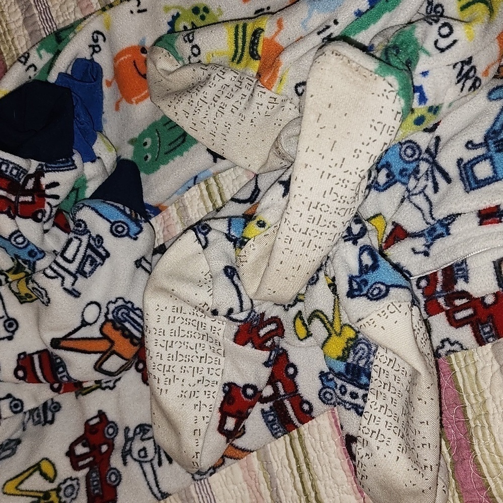 Lot of 2 Absorba Feet Pajamas Size 3T - Picture 5 of 5